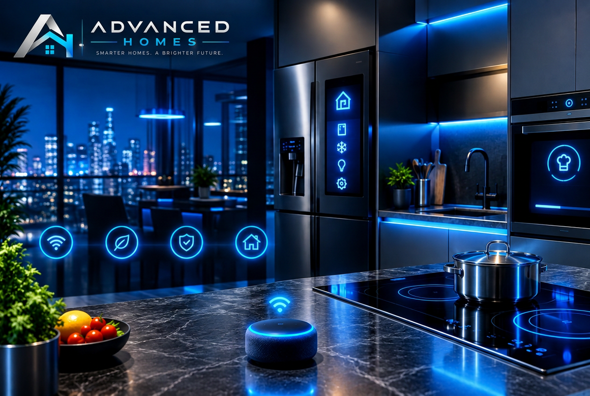 Kitchen image with Advanced Homes watermark
