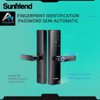 Fingerprint lock image with watermark