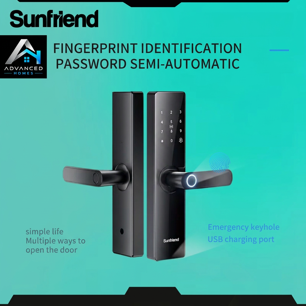 Fingerprint lock image with watermark