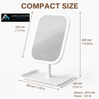 Watermarked mirror dimensions