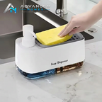 White dispenser with logo watermark