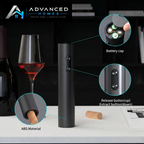 Wine opener features with watermark