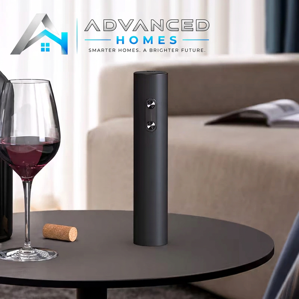Wine opener lifestyle photo with watermark